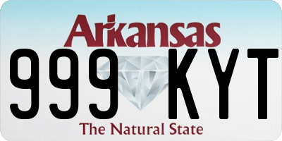 AR license plate 999KYT