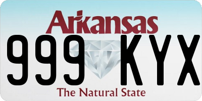 AR license plate 999KYX
