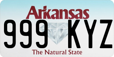 AR license plate 999KYZ