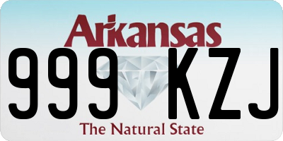 AR license plate 999KZJ