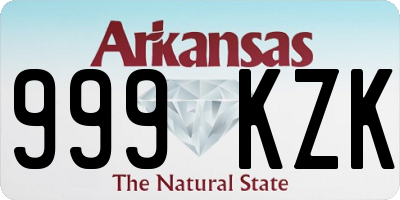 AR license plate 999KZK