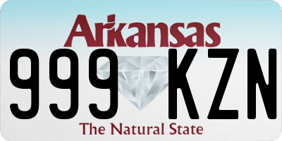 AR license plate 999KZN