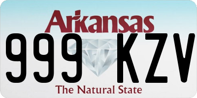AR license plate 999KZV