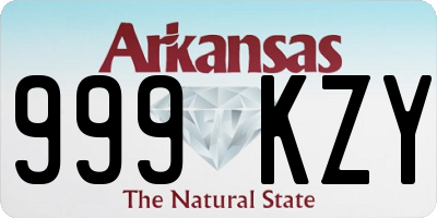 AR license plate 999KZY