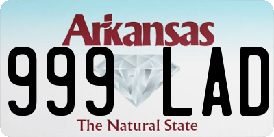 AR license plate 999LAD