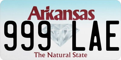 AR license plate 999LAE