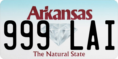 AR license plate 999LAI