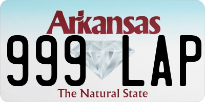 AR license plate 999LAP