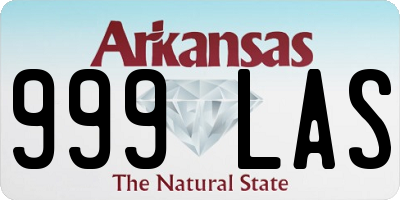 AR license plate 999LAS