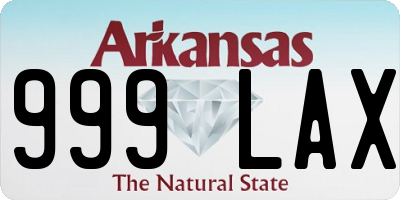 AR license plate 999LAX