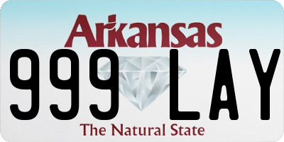 AR license plate 999LAY