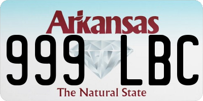AR license plate 999LBC