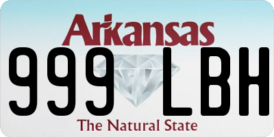 AR license plate 999LBH