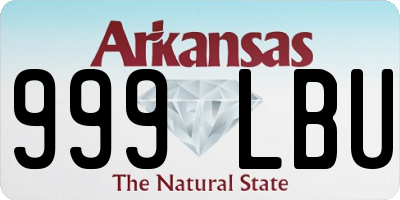 AR license plate 999LBU