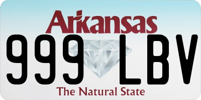 AR license plate 999LBV
