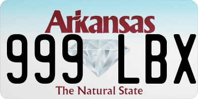 AR license plate 999LBX