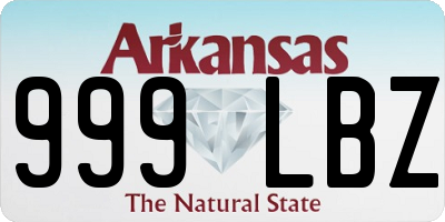 AR license plate 999LBZ