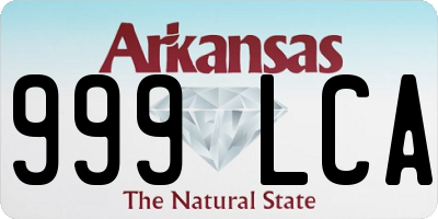 AR license plate 999LCA
