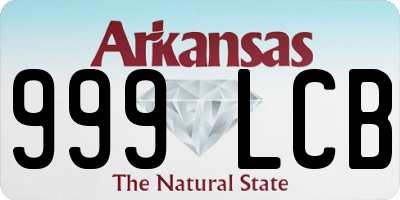 AR license plate 999LCB
