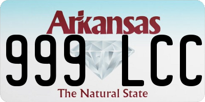 AR license plate 999LCC