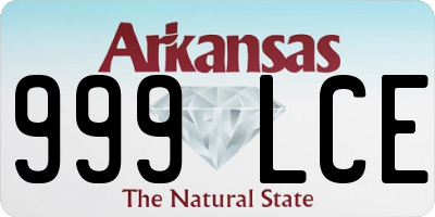 AR license plate 999LCE