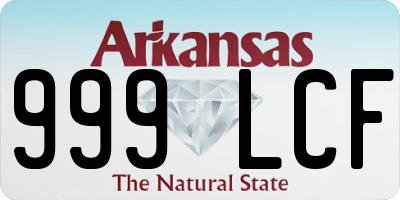 AR license plate 999LCF