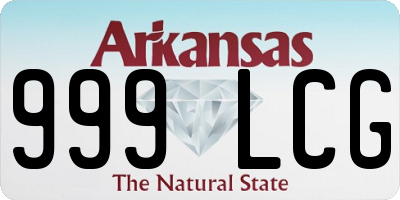 AR license plate 999LCG