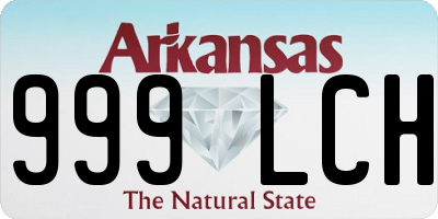 AR license plate 999LCH
