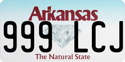 AR license plate 999LCJ