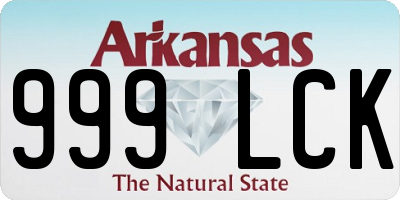 AR license plate 999LCK