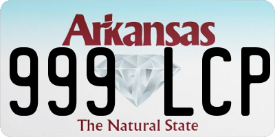 AR license plate 999LCP