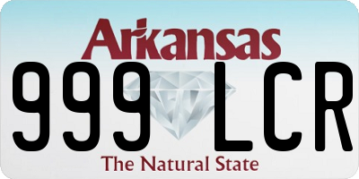 AR license plate 999LCR