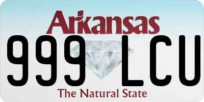 AR license plate 999LCU