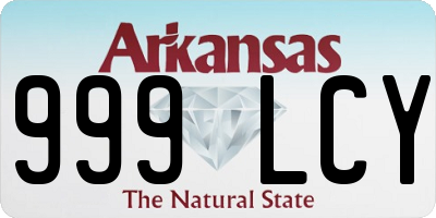 AR license plate 999LCY