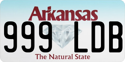 AR license plate 999LDB