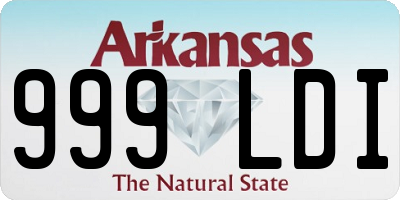 AR license plate 999LDI