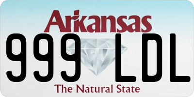 AR license plate 999LDL