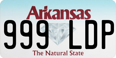 AR license plate 999LDP