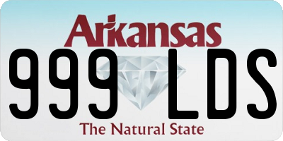 AR license plate 999LDS