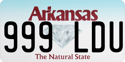 AR license plate 999LDU