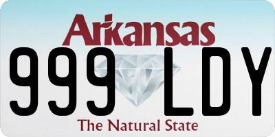 AR license plate 999LDY