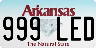 AR license plate 999LED