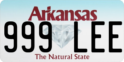 AR license plate 999LEE