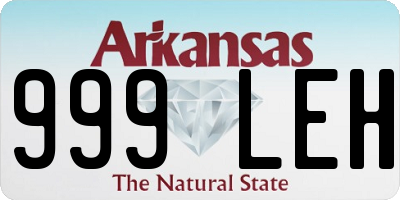 AR license plate 999LEH
