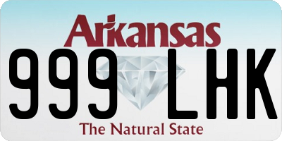 AR license plate 999LHK