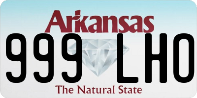 AR license plate 999LHO