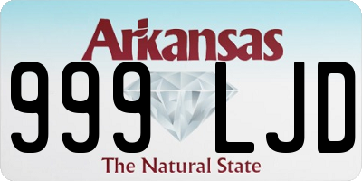 AR license plate 999LJD