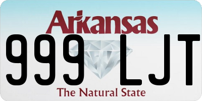 AR license plate 999LJT