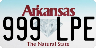 AR license plate 999LPE