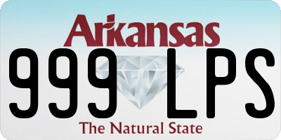 AR license plate 999LPS
